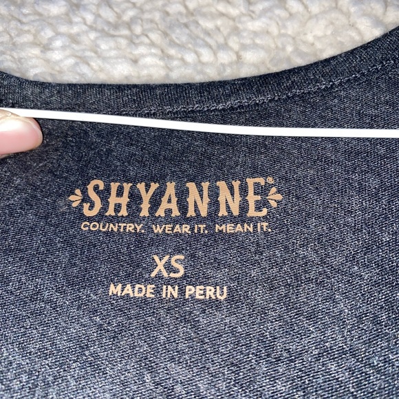 Shyanne, xs, blue fringe tank top - Picture 4 of 6